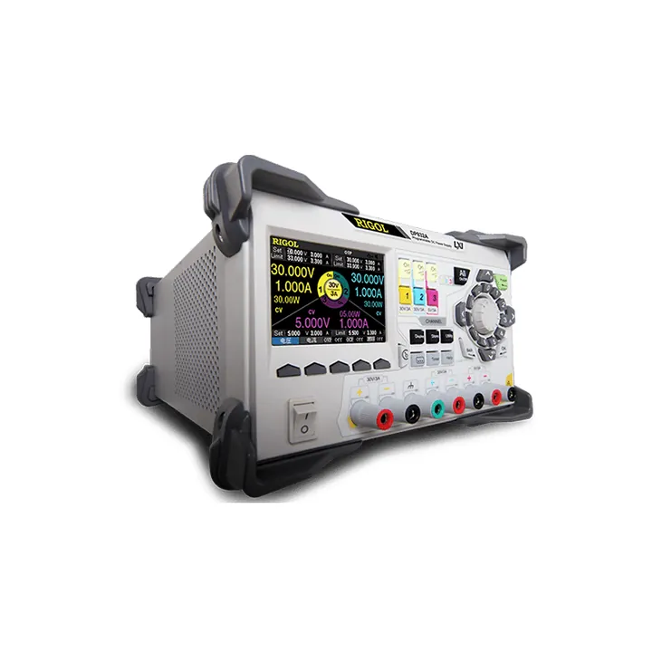 RIGOL DP832 195 W 3-Channel Programmable DC Power Supply, left view (DP800 Series shown)