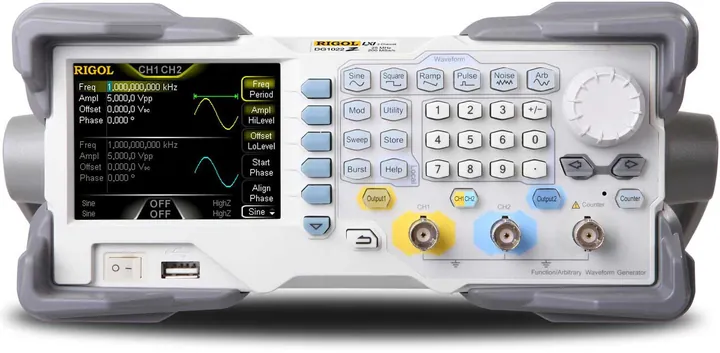 RIGOL DG1022Z 25 MHz 2-Channel Arbitrary Waveform Generator, product view (DG1000Z Series shown)