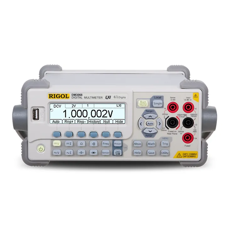 RIGOL DM3058E 5½-Digit Digital Multimeter, front view (DM3068 shown)