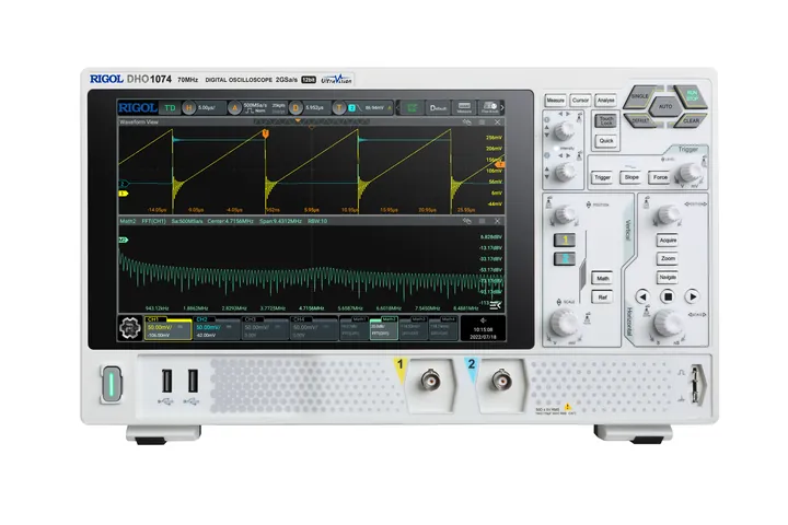 RIGOL DHO1074 70 MHz 4-Channel 12-bit Digital Oscilloscope, front view