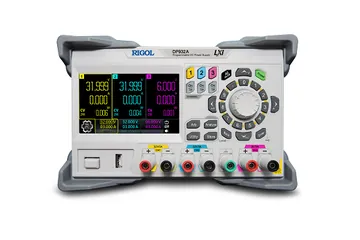 RIGOL DP932E 198 W 3-Channel Programmable DC Power Supply, front view (DP932A shown)