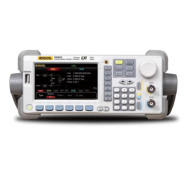 RIGOL DG5072 70 MHz 2-Channel Arbitrary Waveform Generator, front view