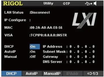 RIGOL INTERFACE-DP800 RS-232 and LAN interface option, front view