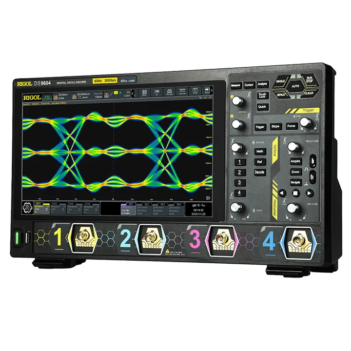RIGOL DS9604 6 GHz 4-Channel 8-bit Digital Oscilloscope, left view