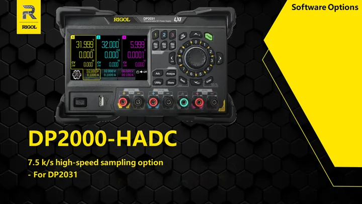 RIGOL DP2000-HADC 7.5 k/s high-speed sampling option, front view