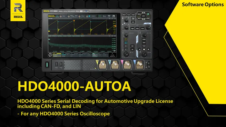 RIGOL DHO4000-AUTOA Series Serial Decoding, front view