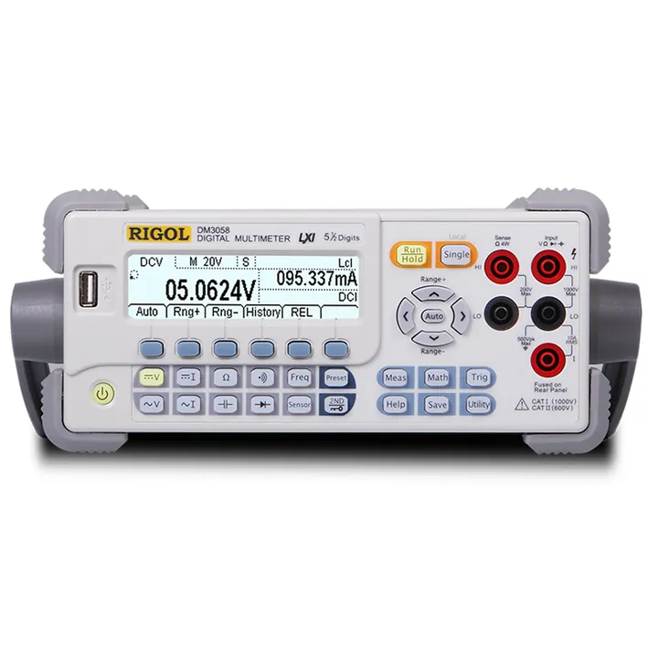 RIGOL DM3058E 5½-Digit Digital Multimeter, front view (DM3058 shown)