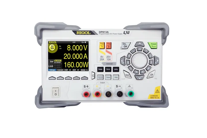 RIGOL DP813A 200 W 1-Channel Programmable DC Power Supply, front view