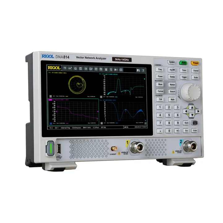 RIGOL DNA814 14 GHz 2-Port Vector Network Analyzer, product view (DNA800 Series shown)