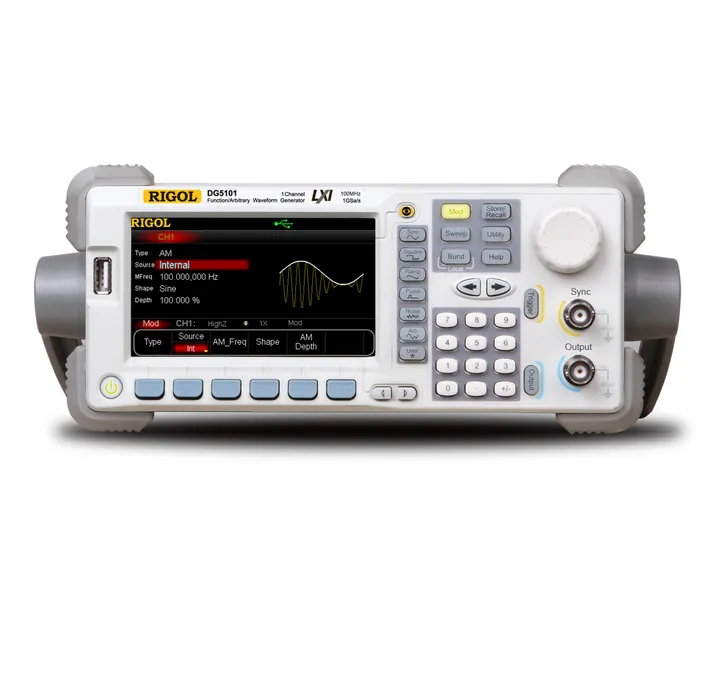 RIGOL DG5101 100 MHz 1-Channel Arbitrary Waveform Generator, front view