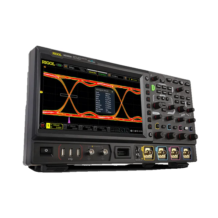 RIGOL MSO8074A 750 MHz 4-Channel Mixed Signal Oscilloscope, right view (MSO8000 Series shown)