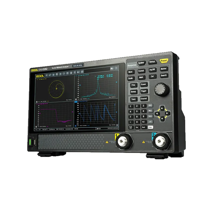 RIGOL DNA5262 26.5 GHz 2-Port Vector Network Analyzer, left view